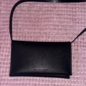 Black Leather Crossbody Bag